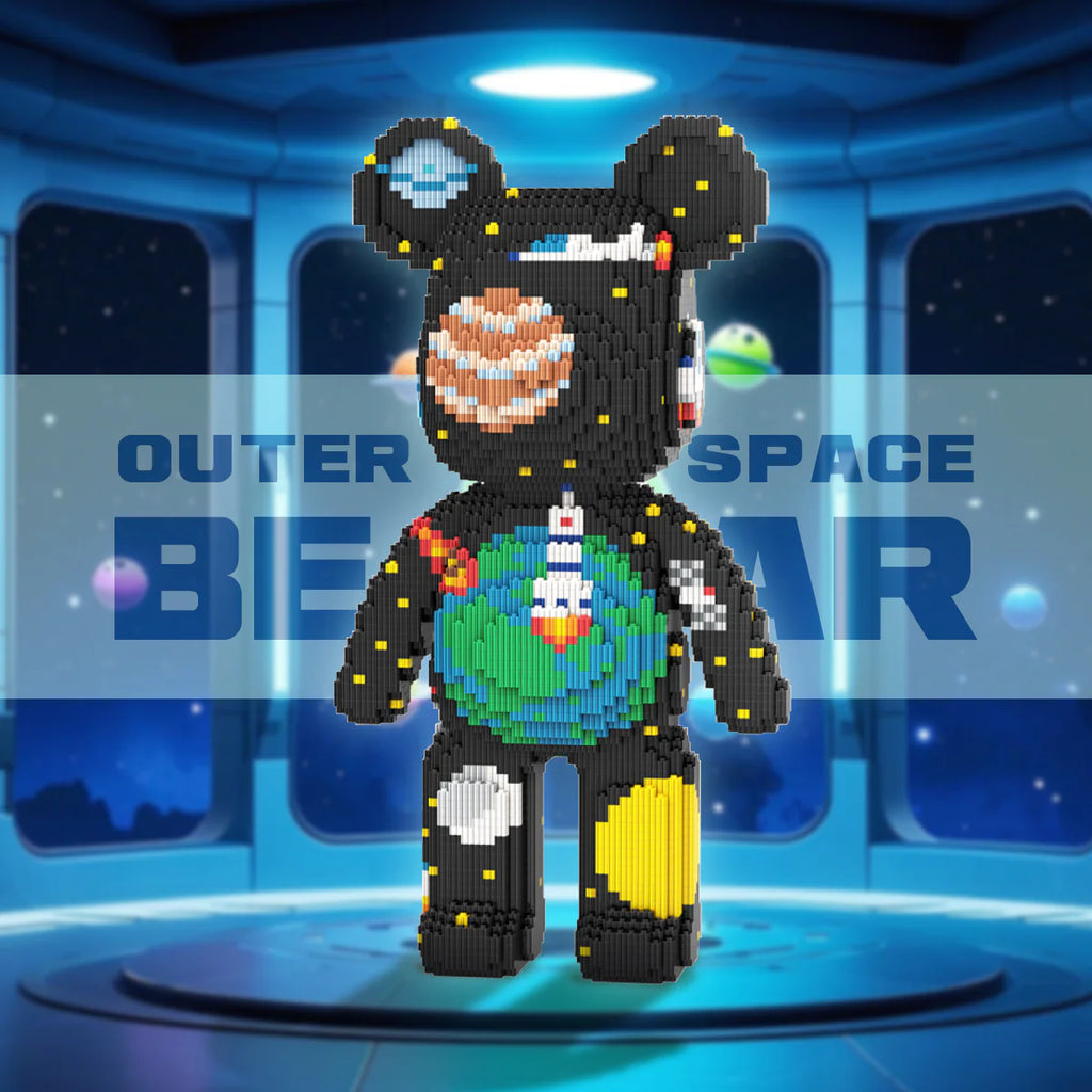 Animal Space Bear Micro Building Blocks for Adults (5800 PCS), Bear Bricks Set Creative Home & Office Decor, Gift for Adults and Kids