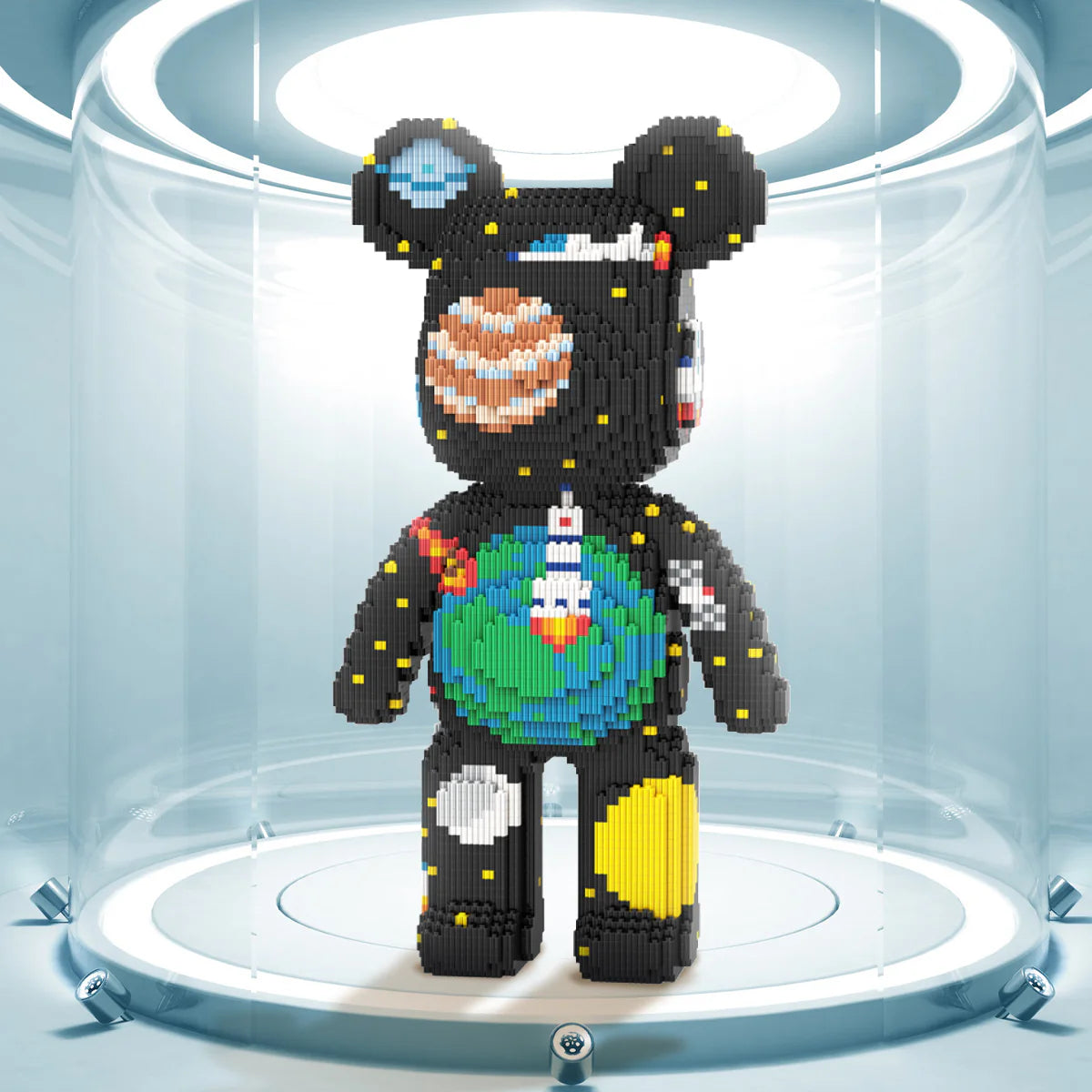 Animal Space Bear Micro Building Blocks for Adults (5800 PCS), Bear Bricks Set Creative Home & Office Decor, Gift for Adults and Kids