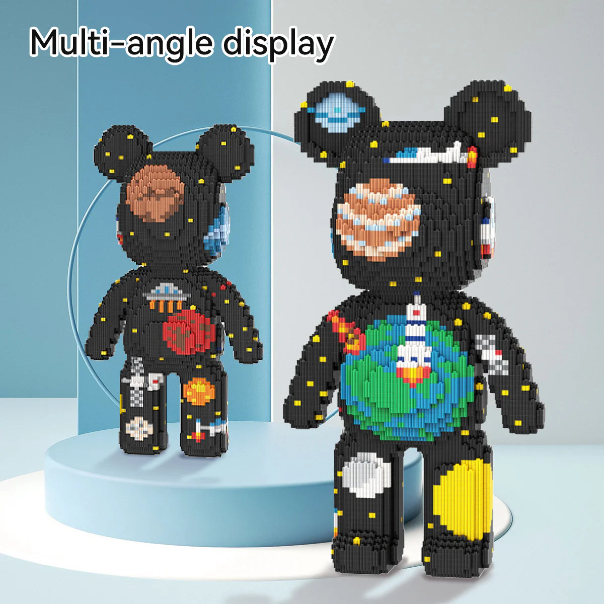 Animal Space Bear Micro Building Blocks for Adults (5800 PCS), Bear Bricks Set Creative Home & Office Decor, Gift for Adults and Kids
