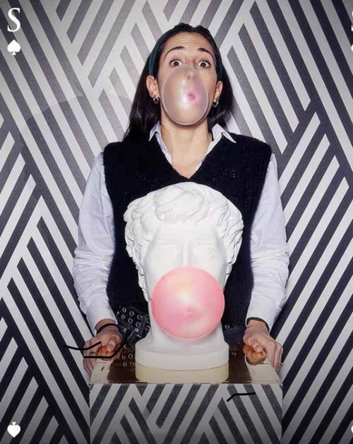 Naughty David Popping Gum Modern Designer Table Lamp - Cute Funny Deco